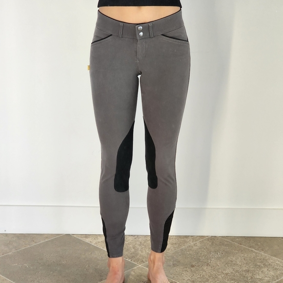 Devon Aire Pants - Devon-Aire grey horseback riding pants size 26